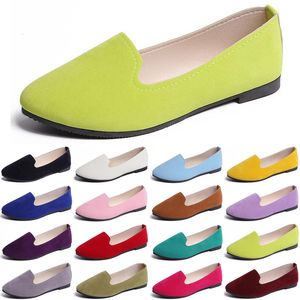 Black Casual Green Women Casual Shoes Loafers Outdoor Flat Slip on Fashion Womens Trainers Sneakers Size 36-42 Color12869 Fashi s21 s