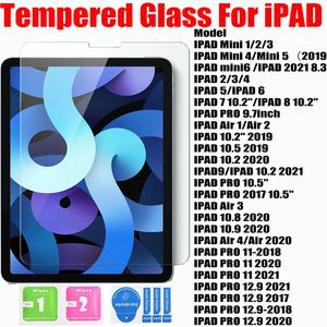 ingrosso Ipad Protezione 2 3 4 Schermo-9h mm Protezione dello schermo in vetro temperato per iPad Pro Mini inch IPAD AIR IPAD PR0
