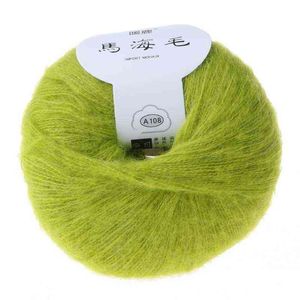 1pc 31 färger mjuk mohair cashmere stickning ull garn diy sjal scarrf virkade tråd levererar hög kvalitet Y211129