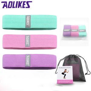 Yoga Resistance Bands 3-Piece Set Gym Fitness Gummiband Pilates Sport Training Workout Elastic Bands Exercise Utrustning H1026