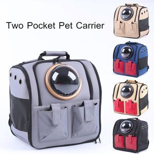 Dog Car Seat Covers Pet Carrier Backpack For Small Cats And Dogs Puppies,Ventilated Design, Two-Pocket,Wide Shoulder Travel, Hiking, Outdoor