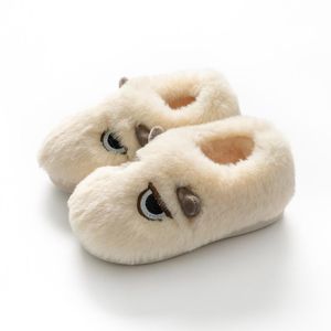 Kvinnor Winter Warm Furry Platform Boots Plush Ankel Kvinnliga kausala oskyldiga ögonskor Slidor
