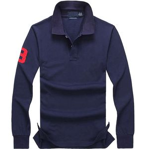 Американская рубашка с длинным рукавом мужской логотип логотип вышива