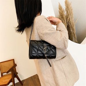 PB0023 Мода металлическая буква $ Tassel Bag Black PU кожаная цепь одна сумка на плечо мессенджера сумочка для женщин 4 стилей