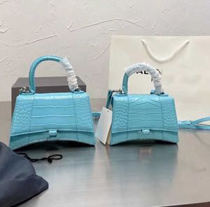 2021 A top Luxury designer hourglass bag ladies crocodile pattern shoulder bags leather ladiess handbag presbyopia wallet messenger backpack on Sale