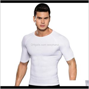 Herren Shapers Shaper Körper Abnehmen Bauch Bauch Gynäkomastie Unterwäsche Männer Kompression T-shirt Bodybuilding Shapewear Korsetts Rns3W Scl9E