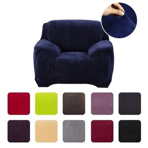 Modern Plush Sofa Cover for Living Room L Shape High Quality Stretchable Elastic and Armchair Chaise Lounge 211116