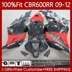 OEM Fairings For HONDA CBR 600 CBR600 RR CC F5 2009 2010 2011 2012 Red black Body 69No.109 CBR 600F5 600RR 600CC 2009-2012 CBR600RR 09 10 11 12 Injection mold Bodywork