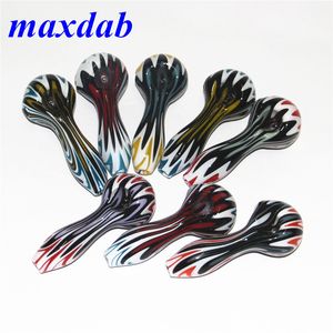 Smoking Blown Hand Pipe Pyrex Glass Spoon Pipes Mini Small Bowl for water bong dab rig Oil Burners Nail