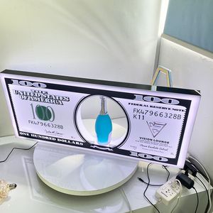 Neuer wiederaufladbarer US-Dollar-LED-Weinflaschenpräsenter für die Bar, Champagner-Serviertablett, leuchtender Cocktail-Getränkehalter