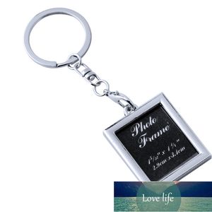 Foto Keychain 7 Designs Mini Creative Metal Alloy Heart Square Round Oval Infoga Foto Bildram Keyring LLAVEROS Keychain