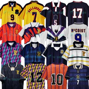 Chemises Internationales De Football achat en gros de 1988 Scotland Retro Alba Jersey Home International McCoist Away McAllister T shirt de football classique Vintage Vintage
