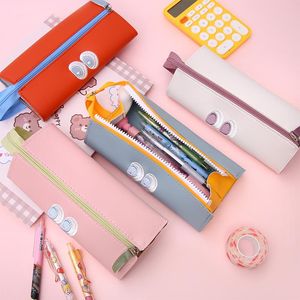 Wholesale boys pencil bag resale online - Pencil Bags Creative Case Cute Large Capacity School Supplies Cases Kawaii Student Storage Cosmetic Bag For Boys Girls Pen Box