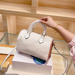 Pillow Bag Shopping Bags Handbag Purse Fashion Leather Hand Grain Interior Zipper Removable Shoulder Strap Splicing Printed Letters Hardware