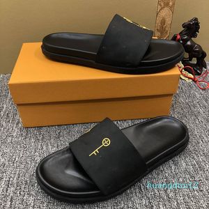 Designer- sandały damskie wysokie obcasy gumowe slajdów platforma sandałowa pantofel szpilki wysokości buty lato wytłoczone klapki