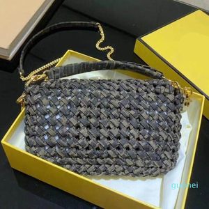 デザイナー -  2021ゴールドハードウェアチェーンクロスボディ女性ショルダーバッグ財布編まれたバッグクラシックファッションハンドバッグ女性バッグ