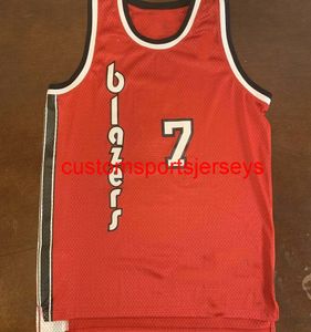 Mens Women Youth #7 Brandon Roy Basketball Jersey red Embroidery add any name number