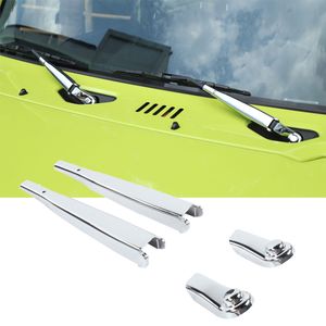 Front Windshield Wiper Blade Arms Trim Decorative Accessories For Suzuki Jimny 19+ ABS Chrome