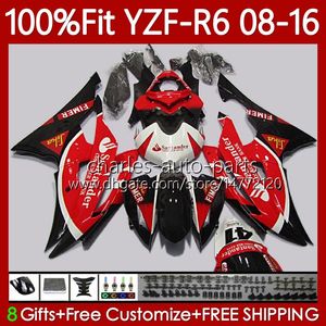 Инъекционные пресс-формы для YAMAHA YZF-R6 YZF R6 R 6 600YZF600 2008-2016 CUDLOWORK 99NO.133 600CC YZFR6 08 Белый BLK RED 2008 2009 2010 2011 2012 YZF-600 13 14 15 16 OEM FACKING