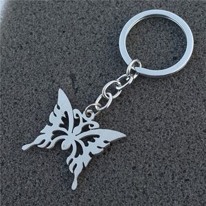 Выладоты бабочкой брелок из нержавеющей стали Beet keychain хорошие украшения для женщин девушки