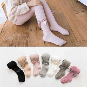 Çocuk Örme Çoraplar İlkbahar Sonbahar Külotlu Kızlar Için Çocuk Kış Kış Çorap Bebek Kız Tayt Toddler Sıcak Tayt Y1119