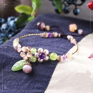 Trendy Cute Beads Flower Charm regolabile Emo Jewellery Gifts Yoga Women Girlfriend Eleganti cavigliere in stile etnico