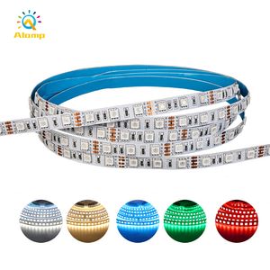 LED paski 5050 300 Diody LED RGB 12 V Strip Light Ciepłe białe Czerwony Zielony Niebieski Wstążka Dekoracja Neonowe Światła do Kryty Oświetlenie Oświetlenie