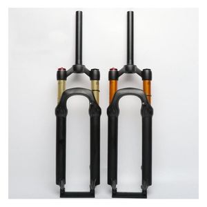 Wholesale Bike Forks Bicycle Air Fork 26 27.5 ER MTB Mountain Suspension Resilience Shoulder Control Straight Pipe Kashima Inner