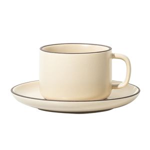 Tazze da caffè in ceramica retrò creative breve ciotola d'acqua colazione tazza di latte