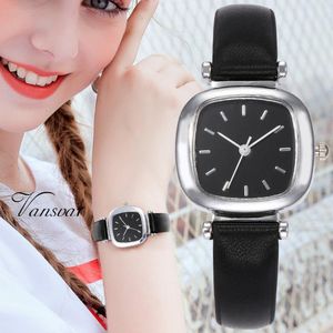 Relógios relógios vansvar mulheres relógio de moda 2021 luxo de aço inoxidável pulseira de quartzo pulseira relógio de pulso vestido relogio feminino preto rosa