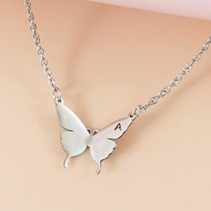 Hanger kettingen mode vlinder charme holle brief sieraden decoratie mystieke sleutelbeen ketting cadeau voor vrouwen meisje ins