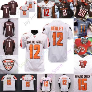 Bowling Green Bgsu Futebol Jersey Ncaa College Matt McDonald Nick Mosley Austin Osborne Cavão Croom Jamal Johnson Grant Loyon Bryson Denley Morris Brooks Miller