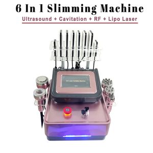 Portátil 6 em 1 máquina de emagrecimento Lipo laser pads perda de gordura não-invasiva 40k cavitação abdômen nátroca perda de peso custo-benefício