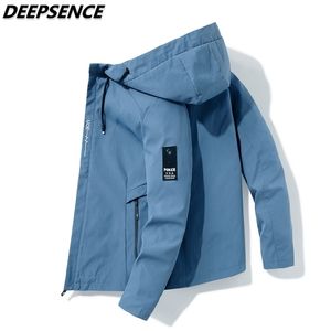 Frühling Herbst Mode Jacke Männer Kroean Lose Fit Mit Kapuze Zipper Taschen Einfarbig Streetwear Ins Super Feuer Jacken 211126