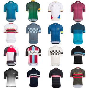 RAPHA team Maglia da ciclismo a maniche corte da uomo Camicie da corsa su strada Top da bicicletta Estate traspirante Sport all'aria aperta Maillot S210050705