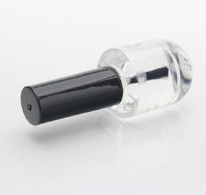 2021 new 10ml Round Clear Glass Empty Bottle With Brush Makeup Tool Nail Polish Empty Cosmetic Containers