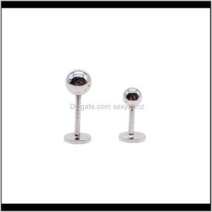 Labret, Drop Delivery 2021 16G Lip Ring Labret Ball Plain 316L Steel Fashion Body Piercing Jewelry 100Pcs/Lot 2Mm 2Dot5Mm M 4Mm Ear Tragus Pi