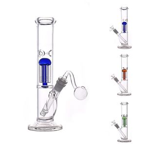 11,5 polegadas de vidro de vidro tubos altos tubos de água beaker bong braços de narguilé Árvore Catcher Catcher Ice Dab Rigs com Difusão Downstem Downstem Oil Burner Tube