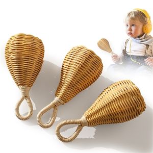 1PC Baby Rattan Handbell Musza Muzyka Ratotanie Tkaczącego Edukacyjne Otmianie niemowląt Trening