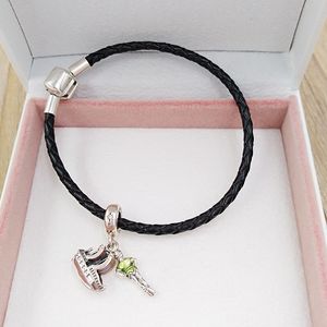 925 Sterling Silver jewelry making kit pandora Disny peter pan mothers day charm mom and daughter bangle chain bead bracelets women's sets DIY style 7501057371847P