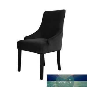 Solid Stretch Velvet Seat Protector Hotel Elastiska Slipcover Möbler Bankett Heminredning Mjukt matstolsskydd Avtagbar