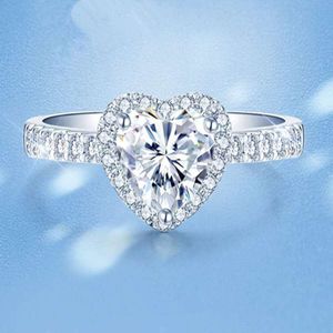 Wholesale proposal rings resale online - Love Mosangshi Ring Jewelry Fashion Female Engagement Proposal Diamond PHN