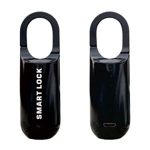 Mini Akıllı Asma Kilit USB Şarj Edilebilir Parmak İzi Kilit Açma Kontrolü Taşınabilir Anahtarsız Kapı Kilidi Güvenlik Uygulaması Olmadan Yok Wifi Waterpoof