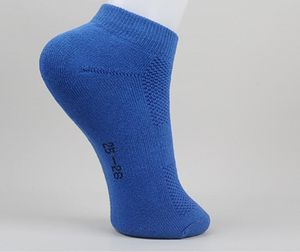 Professionell Badminton Socks Handduk Bottenförtjockning Sport Mäns Kvinnors Storlek Solid Färg Andningsbar Svett Absorberande Basket Partihandel Kort Mesh Sock