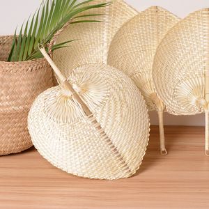bamboo Arts Hand Made Fan Party Supplies Peach Shaped Summer Cool Air DIY Characteristic
