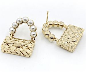 Designer Pearl Kolczyki Marka Mody Designer Kolczyki Dla Kobiet Biżuteria Złoto Luksusowy Stud Stud Ear Ring Set