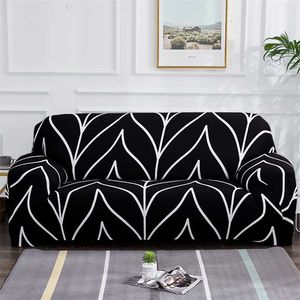 Elastic Soffa Slipcovers Modern Sofa Skydd för vardagsrum Sectional Corner L-Shape Chair Protector Couch Cover 1/2/3/4 Seat 211102