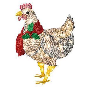 Wholesale metal art decorations for sale - Group buy 2021 Light Up Chicken Holiday Decoration LED Christmas Outdoor Decorations Metal Acrylic Ornaments Light Xmas Yard Art Atmosphere Decoration Garden Patio Lawn