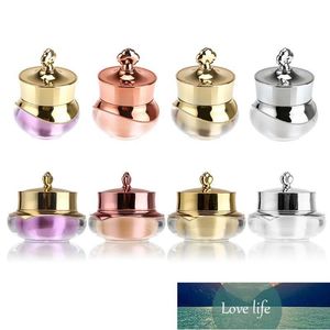 5/10g Crown Leere Topfflasche Probe für Nail Art Make-up Kosmetik Cremetiegel Box Aufbewahrungsbehälter Tragbarer Kunststoffkoffer Flaschen Gläser Fabrikpreis Expertendesign