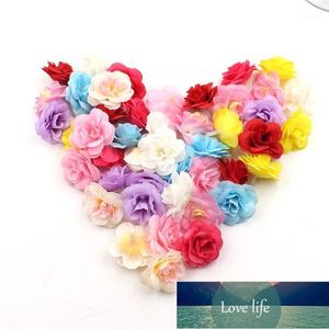 10st Stor Silk 5 Layer Rose Handmake Artificial Flower Head Bröllop Dekoration DIY Krans Gift Scrapbooking Craft Fake Flower1